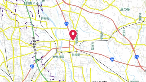 萩原朔太郎記念前橋文学館の位置