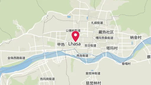 ポタラ宮の位置