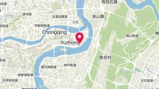 重慶爆撃遺跡の位置