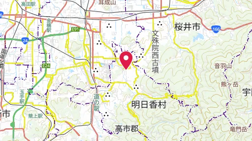 蘇我入鹿の首塚の位置