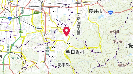 酒船石遺跡の位置