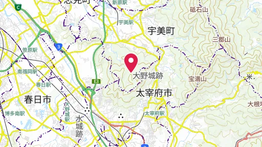大野城の位置