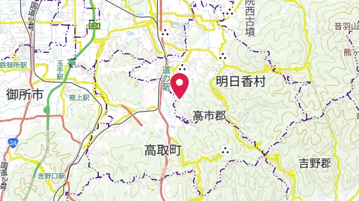 キトラ古墳の位置