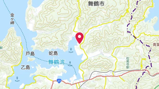 舞鶴引揚記念館の位置