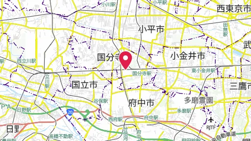 東山道武蔵路跡の位置