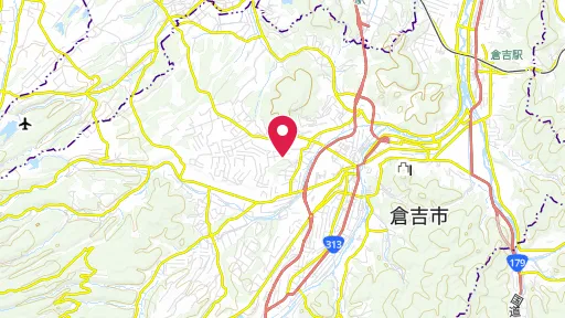 伯耆国庁跡の位置