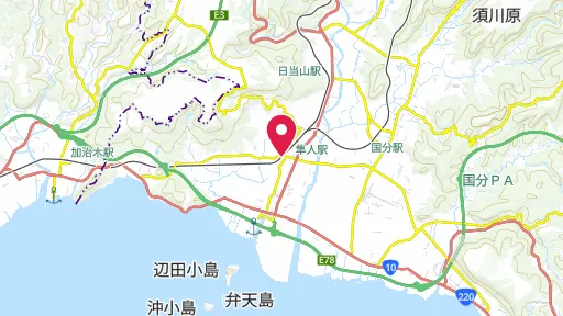 隼人塚の位置
