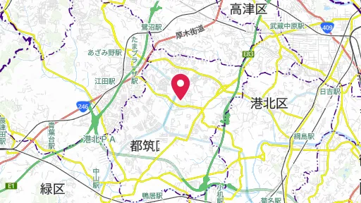 大塚・歳勝土遺跡の位置